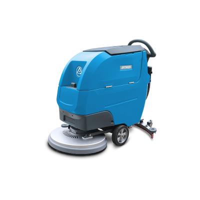 China Hotels Walk Behind Scrubber Hot Sale Industrial Automatic Floor Cleaning Machine for sale