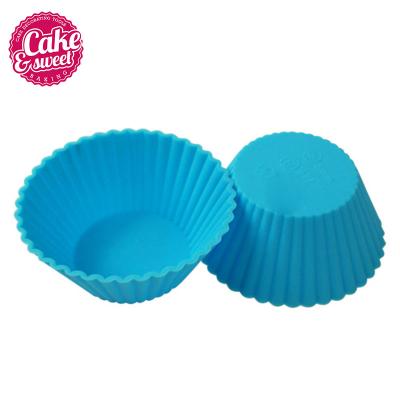 China Sustainable Heat Resistance Silicone Cupcakes Baking Cups Mold for sale