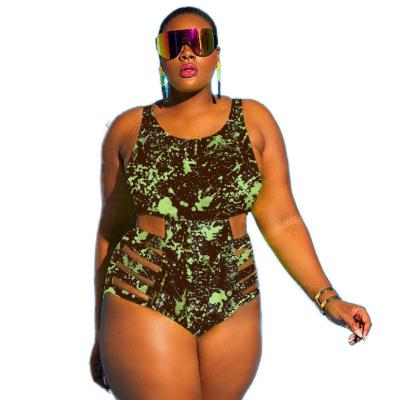 China Wholesale Breathable Plus Size Bikinis Woman Breathable Swimwear Strappy Bikini Set High Waisted Bikini Set Graffiti Swimsuit for sale