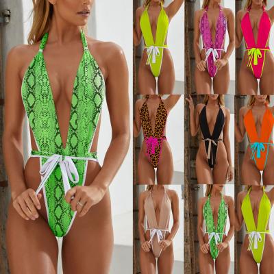 China Breathable Bandage Bikini Women's One Piece Swimsuit With Pull Edge Bikini for sale