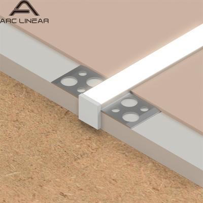 China Customized LED LINEAR length drywall led profile plaster in led profile screwfix for ceilling and wall for sale