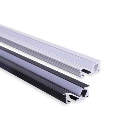 China LINEAR LED Invisible Led Enclosed Aluminum Profile Anti-glare Low Aluminum Led Graphite Strip Profile Profiles For Cabinet for sale