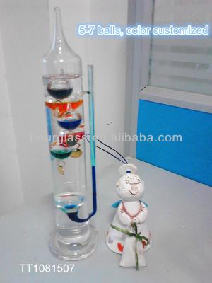 China 2 in 1 Galileo Thermometer and Glass Barometer 2 in 1 Galileo Thermometer and Glass Barometer for sale