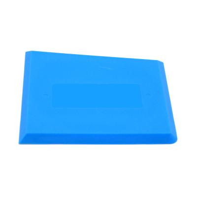 China Plastic& Blue Silicone Sealant Large Spatula 86x86x5mm Silicone Sealant Finishing Caulking Scraper for sale