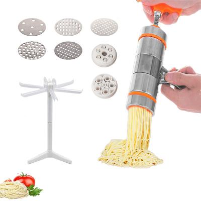 China Stainless Steel Mini Sustainable Household Manual Pasta Maker Hand Pressure Italy Noodle Pressing Kitchen Machine for sale