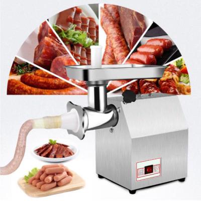 China Stainless Steel Commercial Commercial Sausage Stuffer Heavy Duty Electric Food Mincer Chopper for sale