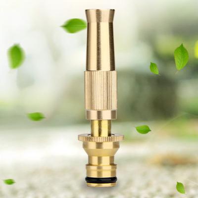 China Garden Metal Water Spray Nozzle Hose Pipe Lawn Car Wash Copper High Pressure Brass Sprayer for sale