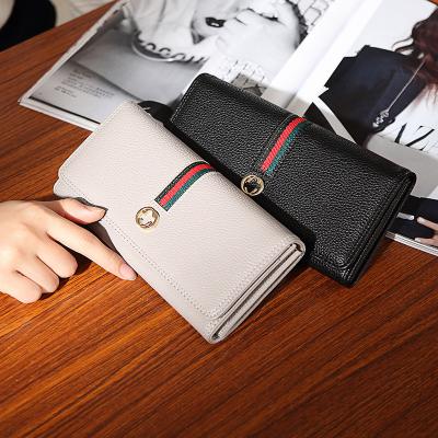 China Best Price Waterproof Fashion Simple Women's Large Capacity Women's Wallet Leather Wallets Long for sale