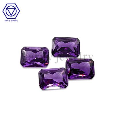 China Fire Rarity Factory Directsale Color Set or Rectangle Shape Purple Natural Loose Gemstones CZ Stone Price Per Gram Zircon for sale