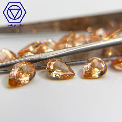 China Factory Wholesale Fire Rarity Gemstones Ice Cut Champagne Cz Stone 5A Color Or Loose Zircon Set For Jewelry Making for sale