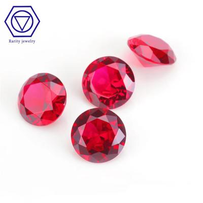 China Factory Directsale Rough Synthetic Red Corundum Fire Rarity Stone Jewelry Color Set Or Corundum for sale