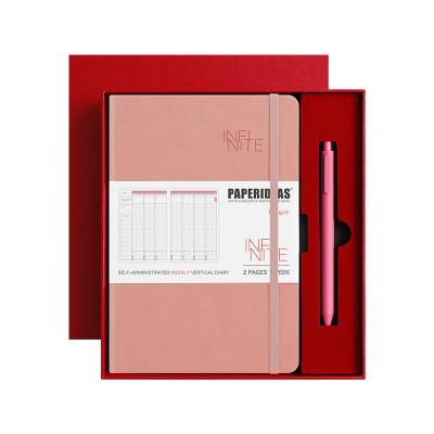 China gaungao OEM ODM wholersaler eco-friendly paper notepad with calculator customized logo planner making machine full automatic notebook pen gift set for sale