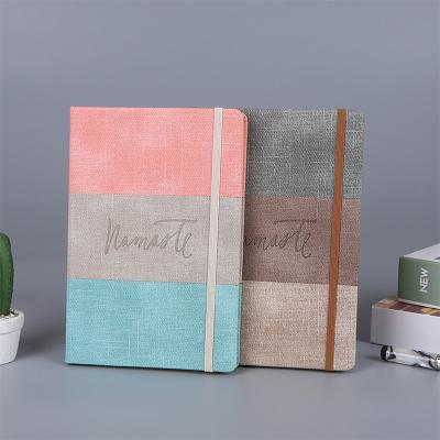 China Custom GuangAo Weave a5 b5 a6 a7 coverjournal a5 b5 a6 a7 eco-friendly paper planners and notebooks for sale