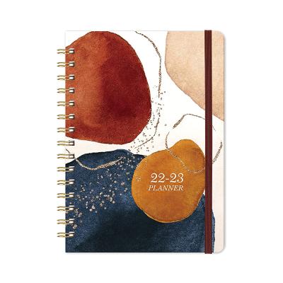 China GuangAo Daily Weekly Monthly Planner A4 A5 A6 Logo Page Design Refillable Day Runner Eco-Friendly Planner Custom Binder Paper for sale