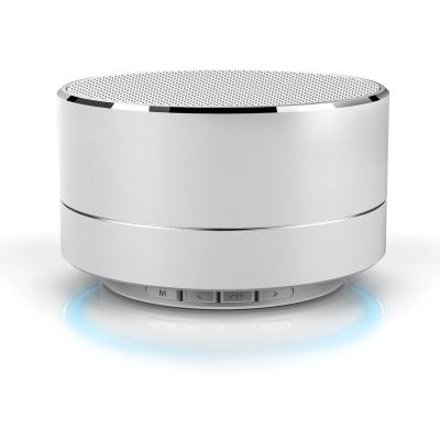 China Mini led portable mini aluminum bluetooth A10 stereo speaker for sale