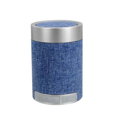 China Mini Gift Fabric Texture Mini Fabric Bluetooths Portable Wireless Smart Speaker for sale