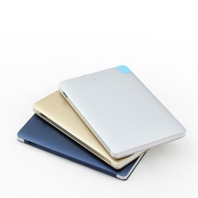 China Ultra Thin Silm Credit Card Metal Power Bank for sale