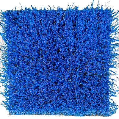 China Blue Color Soccer Grass Extra Artificial Synthetic Football Turf Blue Color Artificial Grass For Soccer DS Blue for sale