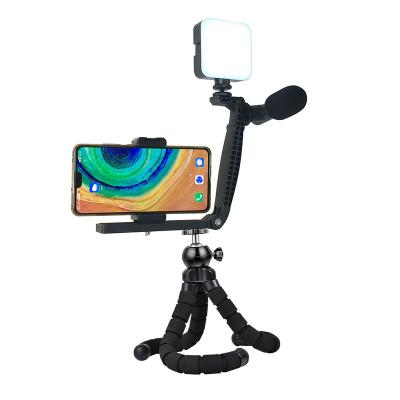 China Mini New Smartphone Vlogger Video Microphone Kit, Video Conference Lighting Vlogging Kit for sale