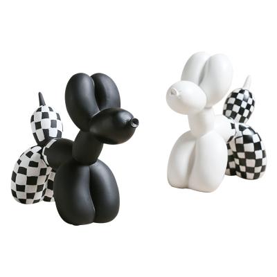 China 100% Handmade Modern Minimalist Style Interior Illusions Balloon Dog Resin Sculpture For Home Decoration for sale