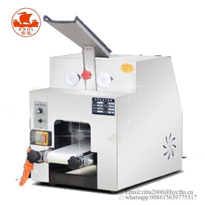 China High efficiency factory price automatic table top pizza/wonton dough skin making machine/dumpling wrapper machine for sale