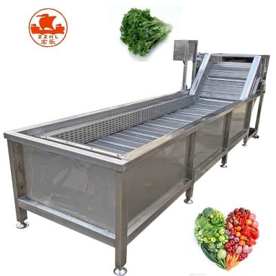 China Industrial factory vegetable and fruit washing machine air bubble fruit and vegetable seal machine for sale