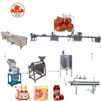 China Automatic Fresh Snacks Maker Ketchup Processing Tomato Sauce Production Line Tomato Sauce Making Machine for sale