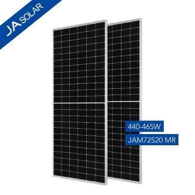 China JA 455W 460W 465W JA solar panel jam72s20 500W JA solar panel photovoltaic 166mmx166mm for sale