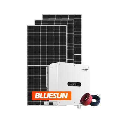 China High Efficiency On Grid Solar System 50KW Solar System BLUESUN Solar Panel Kit For Homes for sale