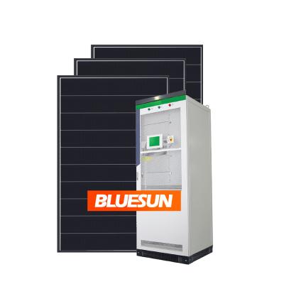 China Bluesun 100kva Hybrid System Home Solar Power System 100kw Solar Panel Solar Energy Storage System for sale