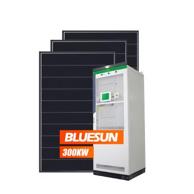 China 300kw commercial complete solar system with solar battery system for energy storage system lithium battery for sale