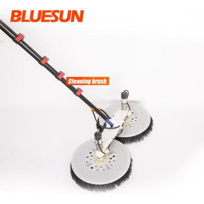 China Bluesun nylon/aluminum alloy solar panel cleaning brush equipment machine solar panel solar cleaning brush cleaning for sale