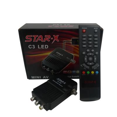 China Support HD Digital satellite receiver box dvb-s smart star-x c3 led super box satellite receiver for sale