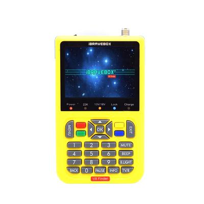 China H.265 full dvb FTA compliant live digital image and iBRAVEBOX sound finder dvb s2 support battery power display for sale