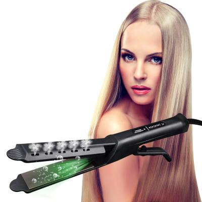 China Home and Salon Use Four-speed Professional Ceramic Tourmaline Hair Straightener Temperature Adjustment Ionic Hair Straightening Flat Iron for sale