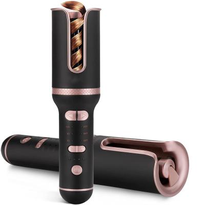 China 2021 New Arrival Cordless Ceramic Hair Curler Wireless Automatic USB Hair Curling Iron Hair Curler for sale