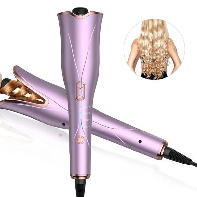 China New Design Ceramic Professional Purple Color Hair Curler 110 Salon 240v Hair Curling Iron Automatic Hair Curler Tools for sale