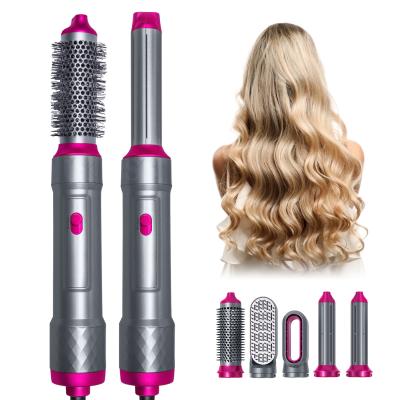 China OEM Factory Fast Air Wrap Hair Drying Household Hair Styling/Styler 5 in 1 Low Noise Hair Curling Straightening Hair Drying Airbrushes Hot 1000W with Travel Bag for sale