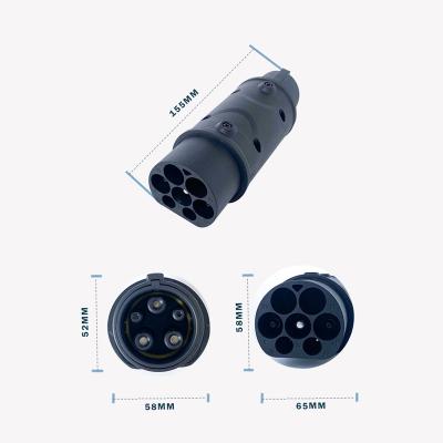 China Convert Type 2 To Type 1 EV Adapter IEC 62196-2 Type - Convert 2 To Type 1 J1772 For Electric Vehicle Charging for sale