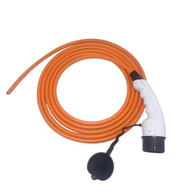 China IEC 62196-2 Type - 2 Female Plug With Cable 5M 7.5M 11KW 22KW For Electric Car Charging TCT204 for sale