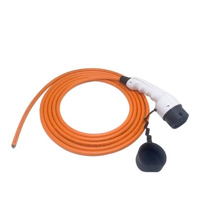 China Type - 2 EV Tied Cable IEC 62196-2 Plug Female For EV Charging 16A 32A 7.4KW 11KW 22KW TCT201 for sale