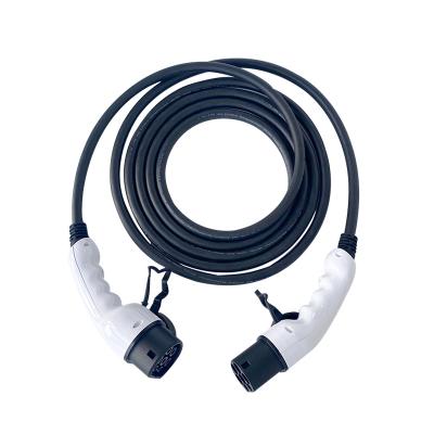 China Type - 2 EV Charging Cord With IEC 62196 Plug Female To Male 3.7kw 7.4kw 11kw 22kw M3-T2T20204 for sale