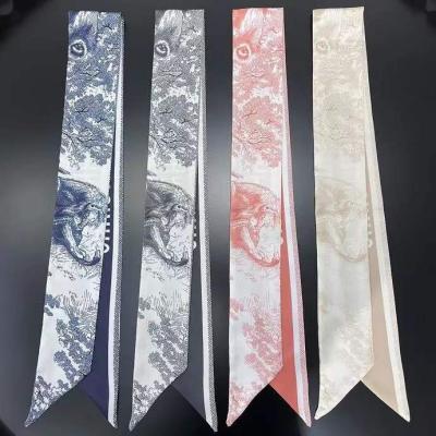 China Tarot Wholesale Silky Decorative Series Women's Long Scarf Ribbon Products Silk Scarf For Bags for sale