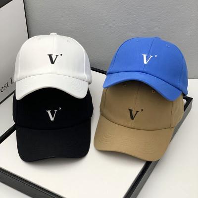 China JOINT Hot Selling Sun Baseball Hat All-match Peaked Hat Couples Letter Women Men Casual Hat V for sale