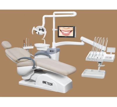 China Acrylic acrylic promotion PU dental chair/cheap dental chair full set/dental treatment unit kit DC21-N for sale