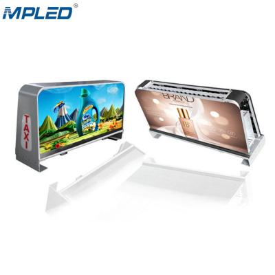 China Full Color MPLED Advertising P5 P3.3 P2.5 LED Display Price Taxi 4G Exterior Double Sides TOP for sale