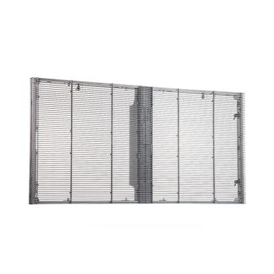 China Indoor Transparent Outdoor Transparent Mesh Curtain Window Led Screen for sale