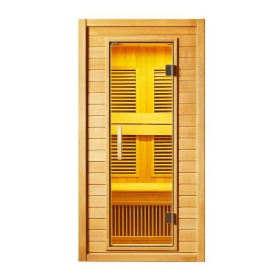 China MEXDA Computer Control Panel Full Set Luxury Mini Sauna 1 Person Far Infrared Indoor Dry Sauna Room Steamer WS-1604SR for sale