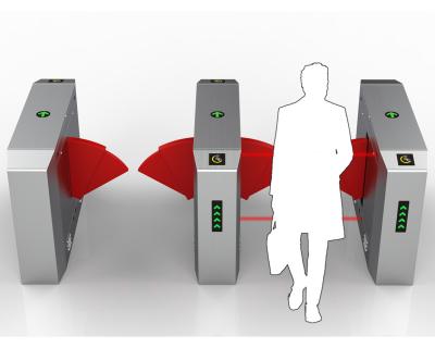 China Flap Turnstile Tor 50kg 220V Frequenz 50Hz Elegantes und modernes Design zu verkaufen