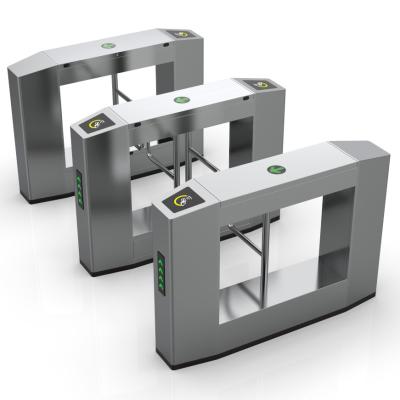 China Portão Turnstile de aço inoxidável com leitora de cartões de identificação à venda